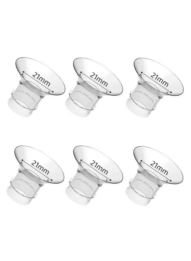 6pcs Flange Inserts 21mm Compatible with Momcozy S12/S12pro/S9/S9 pro for TSRETE/ for Spectra/ for Medela 24mm Shield/Flanges - Image 1